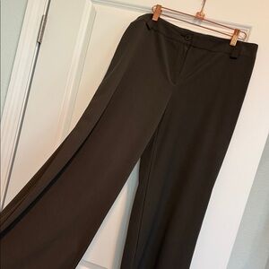 Armani Collezioni Women's chocolate color  Wide-Leg Pants